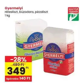 Spar Gyermelyi rétesliszt, búzadara, pizzaliszt ajánlat