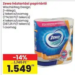 Spar Zewa háztartási papírtörlő ajánlat