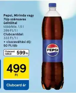 Tesco Pepsi, Mirinda vagy 7up szénsavas üdítőital ajánlat
