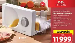 Lidl SILVERCREST KITCHEN TOOLS Elektromos szeletelő ajánlat