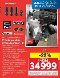 Lidl Prémium akkus ütvecsavarozó 1/2” ajánlat