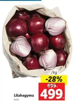 Lidl Lilahagyma ajánlat