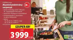 Lidl LIVARNO HOME Alumíniumöntvény serpenyő ajánlat