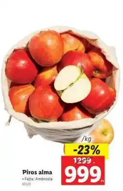 Lidl Piros alma ajánlat