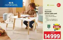 Lidl Gyermek asztal-szék szett ajánlat