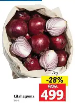 Lidl Lilahagyma ajánlat