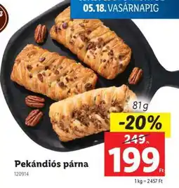 Lidl Pekándiós párna ajánlat
