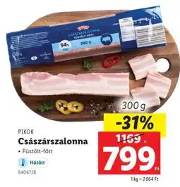 Lidl PIKOK Császárszalonna ajánlat