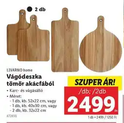 Lidl Vágódeszka tömör akácfából ajánlat