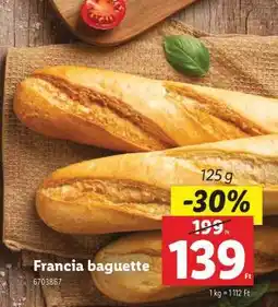 Lidl Francia baguette ajánlat