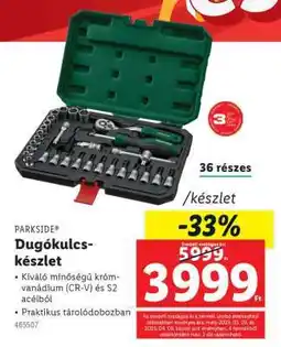 Lidl PARKSIDE Dugókulcs-készlet ajánlat