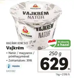 Lidl Vajkrém ajánlat