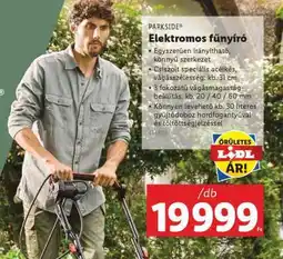 Lidl PARKSIDE Elektromos fűnyíró ajánlat