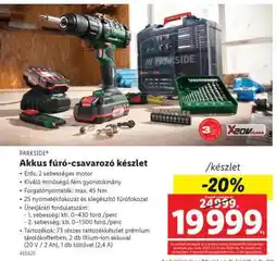 Lidl Akkus fúró-csavarozó készlet ajánlat