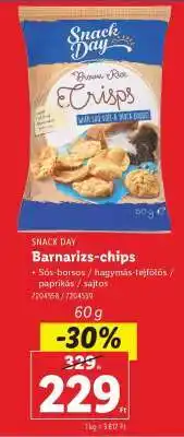Lidl SNACK DAY Barnarizs-chips ajánlat