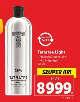 Lidl Tatratea Light ajánlat