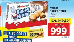 Lidl KINDER Happy Hippo ajánlat