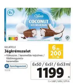 Lidl Gelatelli Jégkrémszelet ajánlat