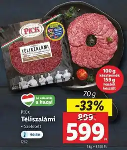 Lidl PICK Téliszalámi ajánlat