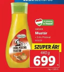 Lidl UNIVER Mustár ajánlat