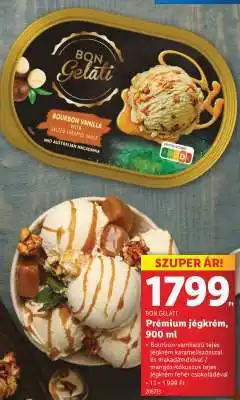Lidl BON GELATI Prémium jégkrém, 900 ml ajánlat