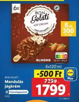 Lidl BON GELATI Mandulás jégkrém ajánlat