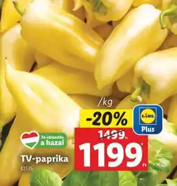 Lidl TV paprika ajánlat