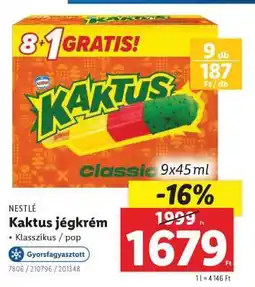 Lidl NESTLÉ Kaktus jégkrém ajánlat