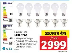 Lidl LIVARNO HOME LED izzó ajánlat