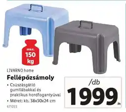 Lidl LIVARNO home Fellépőzsámoly ajánlat