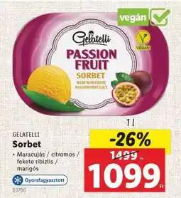 Lidl GELATELLI Sorbet ajánlat