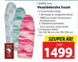 Lidl LIVARNO HOME Vasalódeszka huzat ajánlat