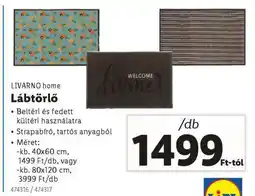 Lidl LIVARNO HOME Lábtörlő ajánlat