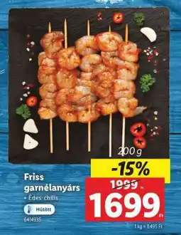 Lidl Friss garnélanyárs ajánlat