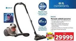 Lidl PHILIPS Porzsák nélküli porszívó ajánlat