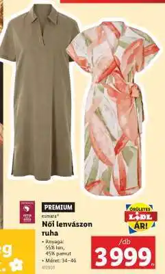 Lidl Női lenvászon ruha ajánlat