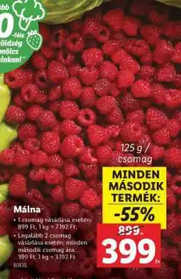 Lidl Málna ajánlat