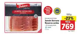Lidl DULANO SELECTION Jamón Serrano Reserva sonka ajánlat