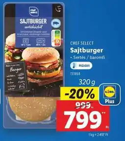 Lidl Sajtburger ajánlat