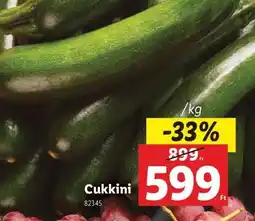 Lidl Cukkini ajánlat