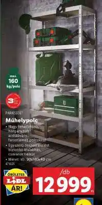 Lidl PARKSIDE Műhelypolc ajánlat