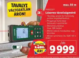 Lidl PARKSIDE Lézeres távolságmérő ajánlat