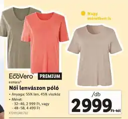 Lidl Női lenvászon póló ajánlat