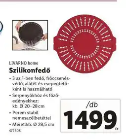 Lidl LIVARNO home Szilikonfedő ajánlat
