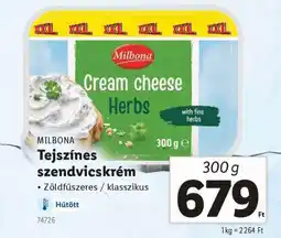 Lidl MILBONA Tejszínes szendvicskrém ajánlat