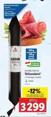 Lidl HAZÁNK KINCSEI Téliszalámi ajánlat