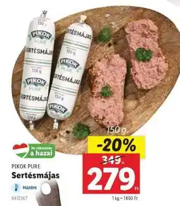 Lidl PIKOK PURE Sertésmájas ajánlat