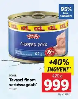 Lidl PIKOK Tavaszi finom sertésvagdalt ajánlat