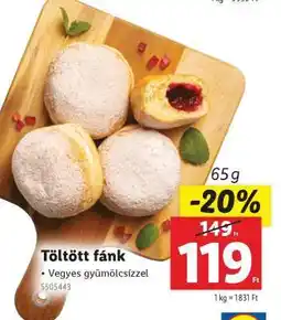 Lidl Töltött fánk ajánlat