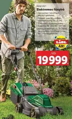 Lidl PARKSIDE Elektromos fűnyíró ajánlat